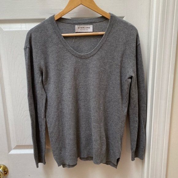 Everlane Gray Crew Neck Sweater - Picture 1 of 6